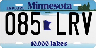 MN license plate 085LRV