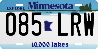 MN license plate 085LRW
