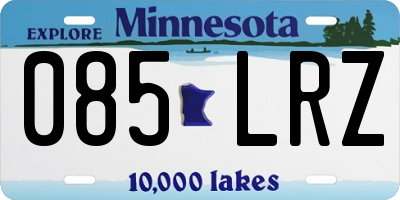MN license plate 085LRZ
