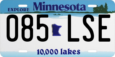 MN license plate 085LSE