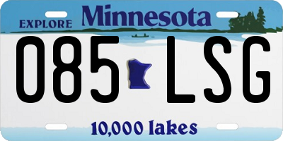 MN license plate 085LSG