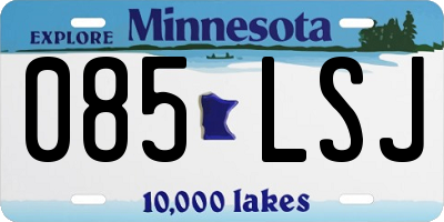 MN license plate 085LSJ