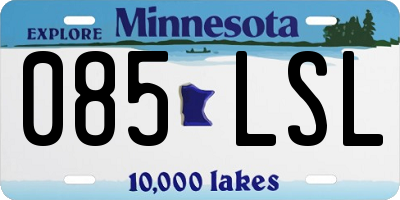 MN license plate 085LSL