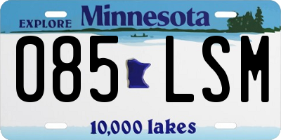 MN license plate 085LSM