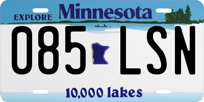 MN license plate 085LSN