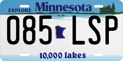 MN license plate 085LSP
