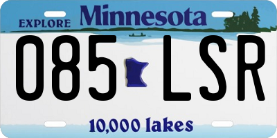MN license plate 085LSR