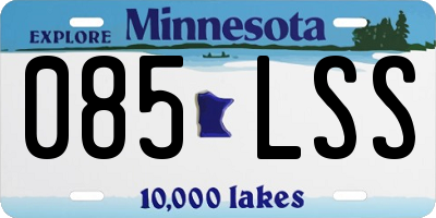 MN license plate 085LSS