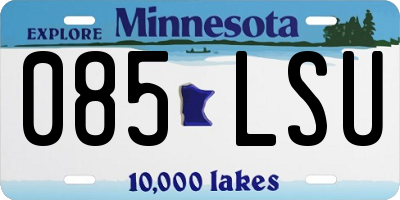 MN license plate 085LSU