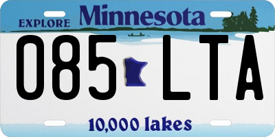MN license plate 085LTA