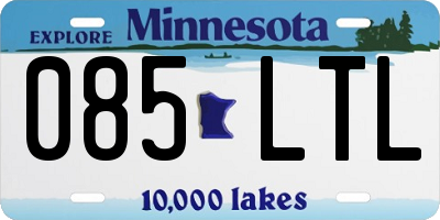 MN license plate 085LTL