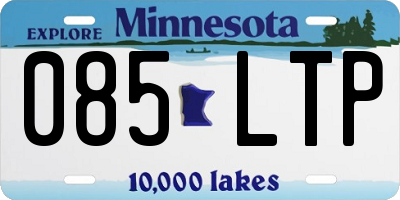 MN license plate 085LTP
