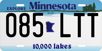 MN license plate 085LTT