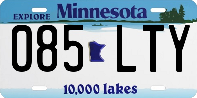 MN license plate 085LTY