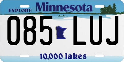 MN license plate 085LUJ