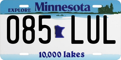 MN license plate 085LUL
