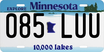 MN license plate 085LUU