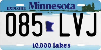 MN license plate 085LVJ