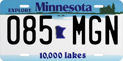 MN license plate 085MGN