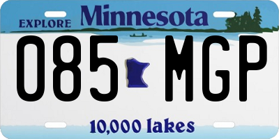 MN license plate 085MGP