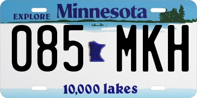 MN license plate 085MKH