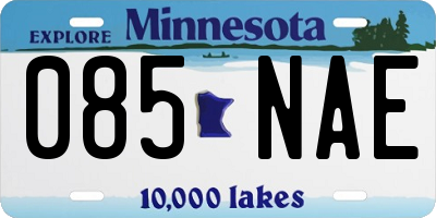 MN license plate 085NAE