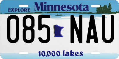 MN license plate 085NAU