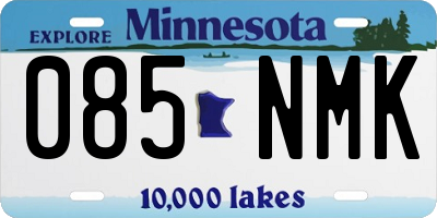 MN license plate 085NMK