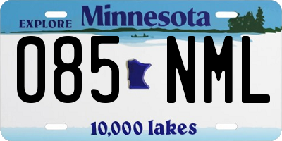 MN license plate 085NML
