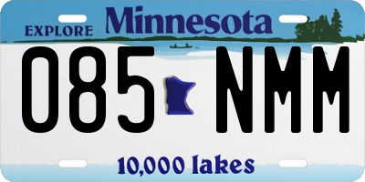 MN license plate 085NMM