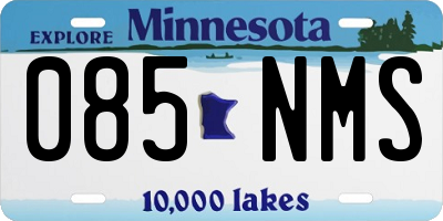 MN license plate 085NMS