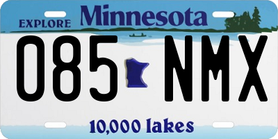 MN license plate 085NMX