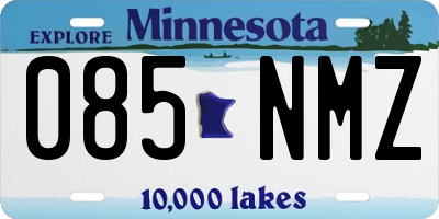MN license plate 085NMZ