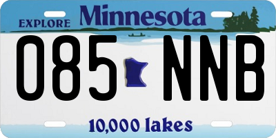 MN license plate 085NNB
