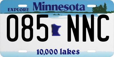 MN license plate 085NNC