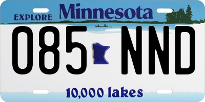 MN license plate 085NND