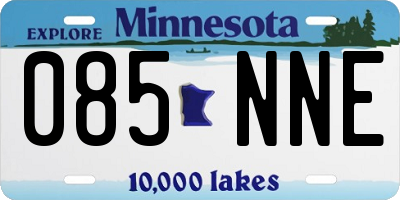MN license plate 085NNE