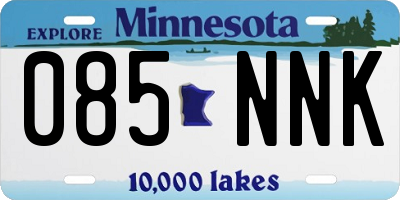 MN license plate 085NNK