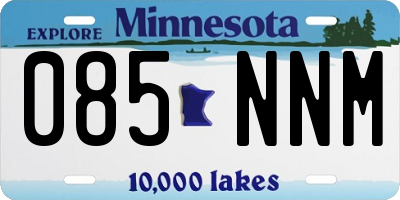 MN license plate 085NNM