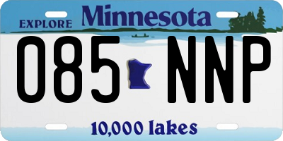 MN license plate 085NNP