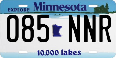 MN license plate 085NNR