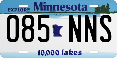 MN license plate 085NNS