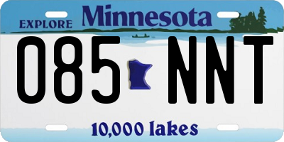 MN license plate 085NNT