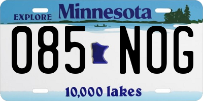 MN license plate 085NOG