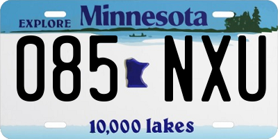 MN license plate 085NXU