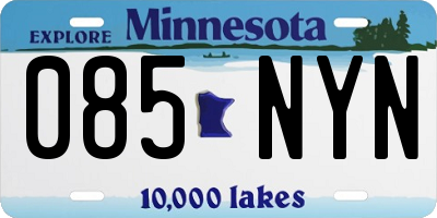 MN license plate 085NYN