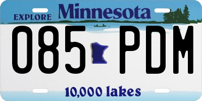 MN license plate 085PDM