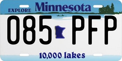 MN license plate 085PFP