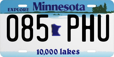 MN license plate 085PHU