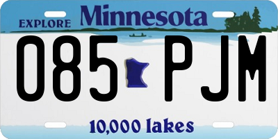 MN license plate 085PJM